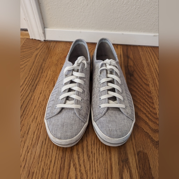 Keds Women's Kickstart Chambray Stripe Linen Sneaker - Picture 2 of 7